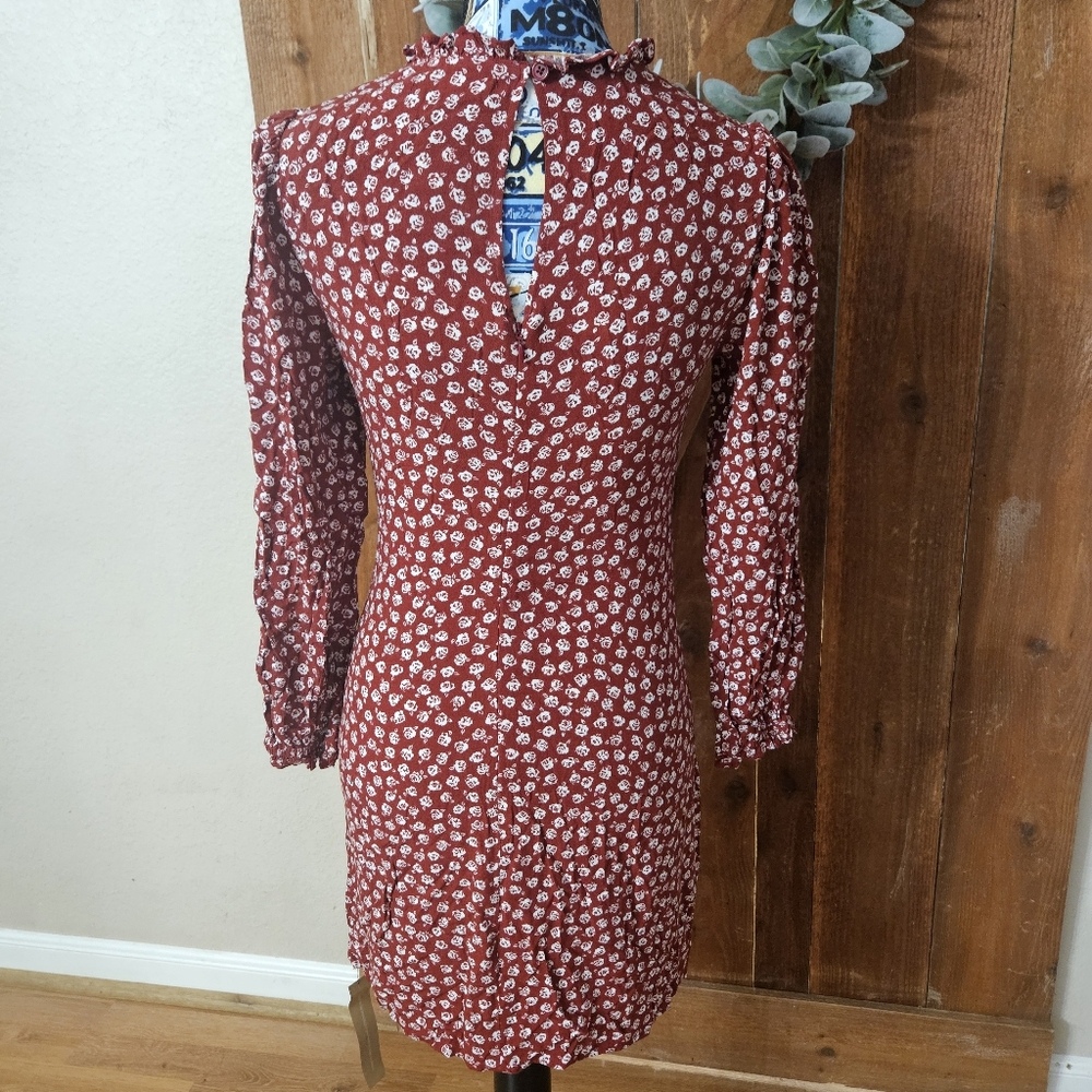 Reformation Red and White Mini Dress - Picture 4 of 12